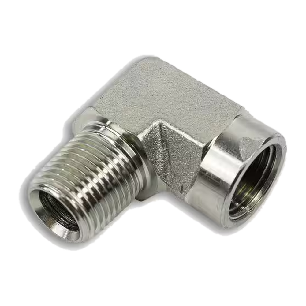 1/2" steel 90° street elbow, MPT x FPT, 5,000 PSI