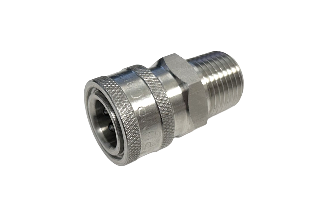 General Pump D10149 stainless steel 3/8 inch quick connect socket x 1/2 inch MNPT