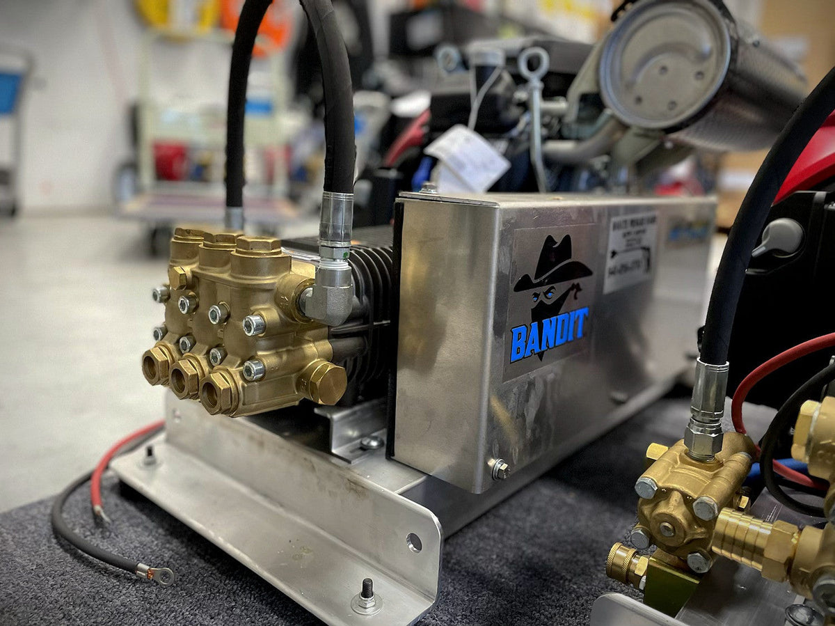 Bandit pressure washer with Honda iGX800 engine and Comet pump