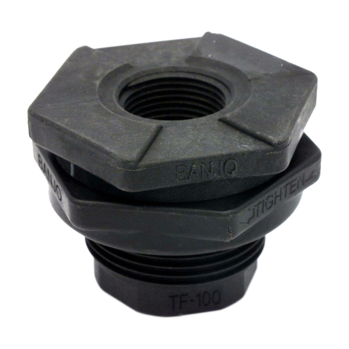 Banjo 3/4-inch polypropylene bulkhead tank fitting