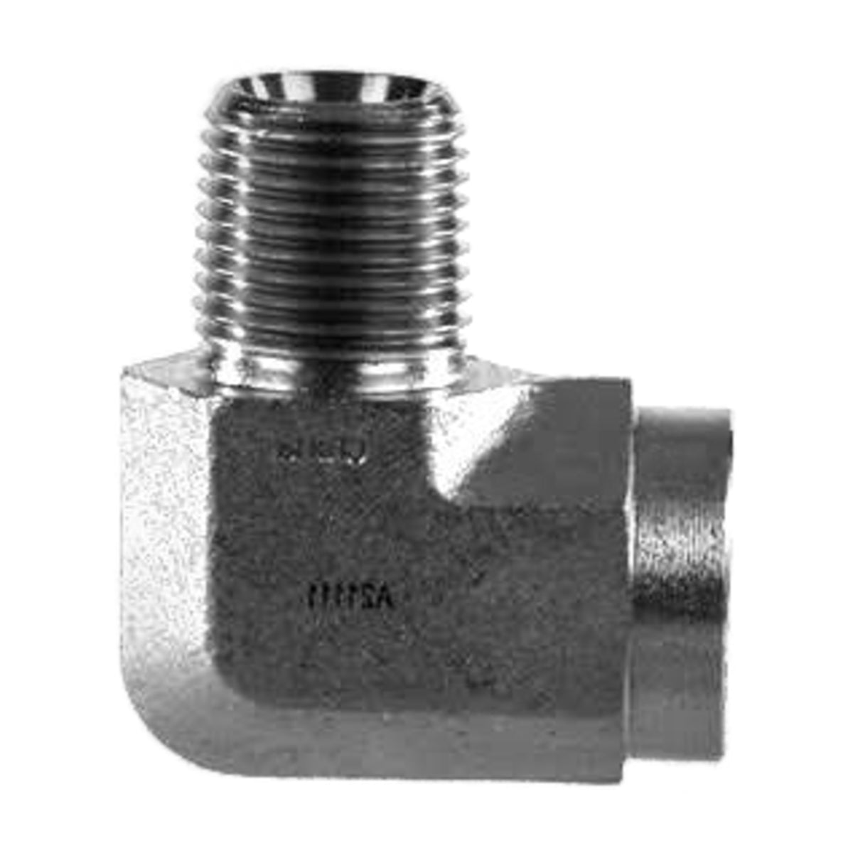 3/8" Steel 90° Street Elbow — MPT x FPT, 5,000 PSI
