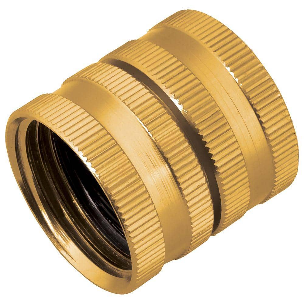 Melnor 59Z FB-HD metal double-female garden hose adapter with female garden hose threads at both ends