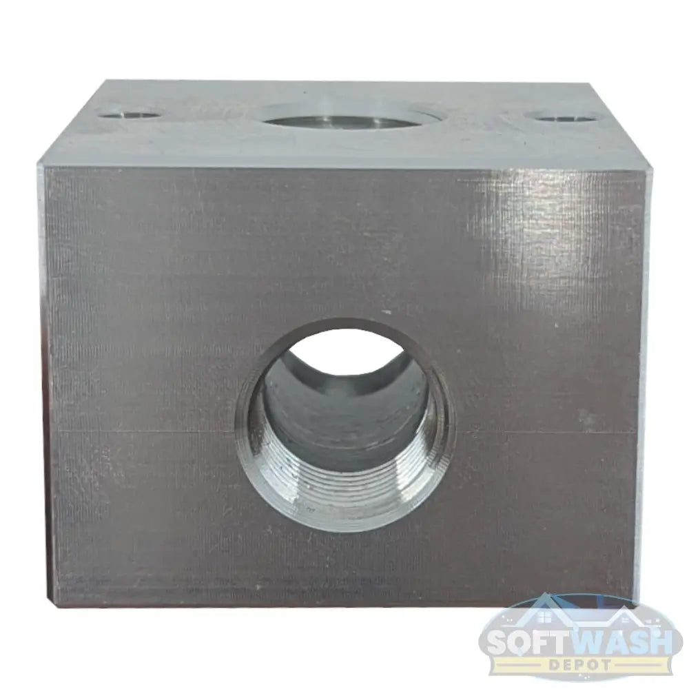 1/2" 3-Way Aluminum Unloader/Bypass Block