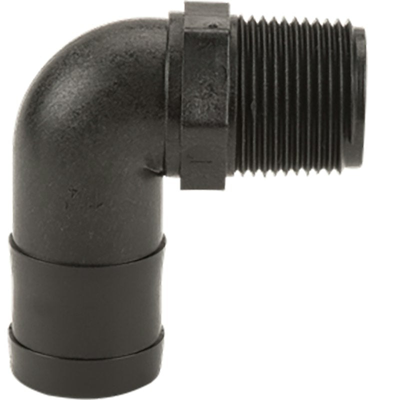 Banjo HB100/125-90 1 inch male thread x 1-1/4 inch 90 degree hose barb
