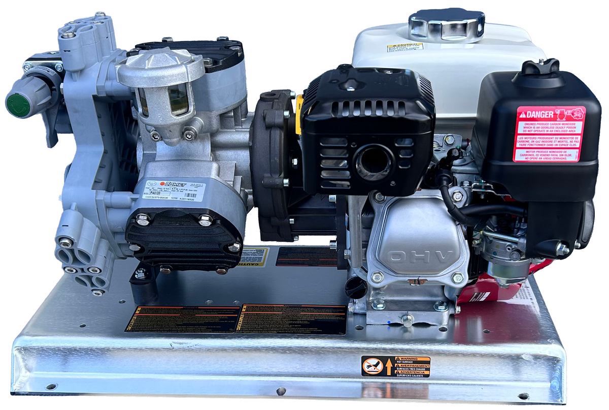 Comet P40 Honda softwash skid with new style manifold — supplier photo 3