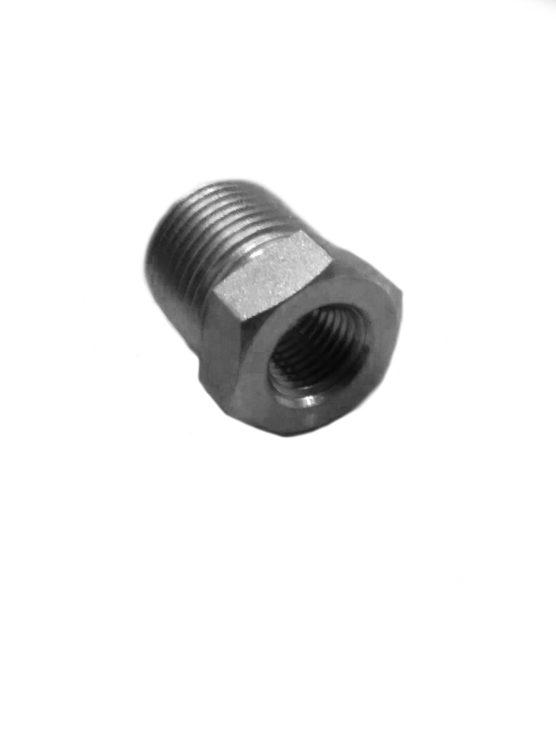 1/2" MPT x 1/4" FPT Steel Bushing Reducer — 5,000 PSI