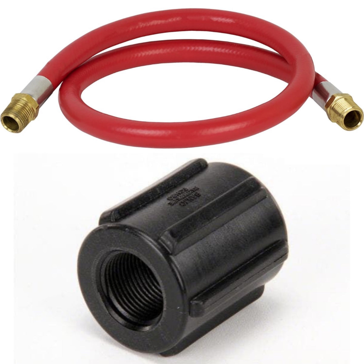 P40 outlet-to-reel conversion kit with hose and coupler