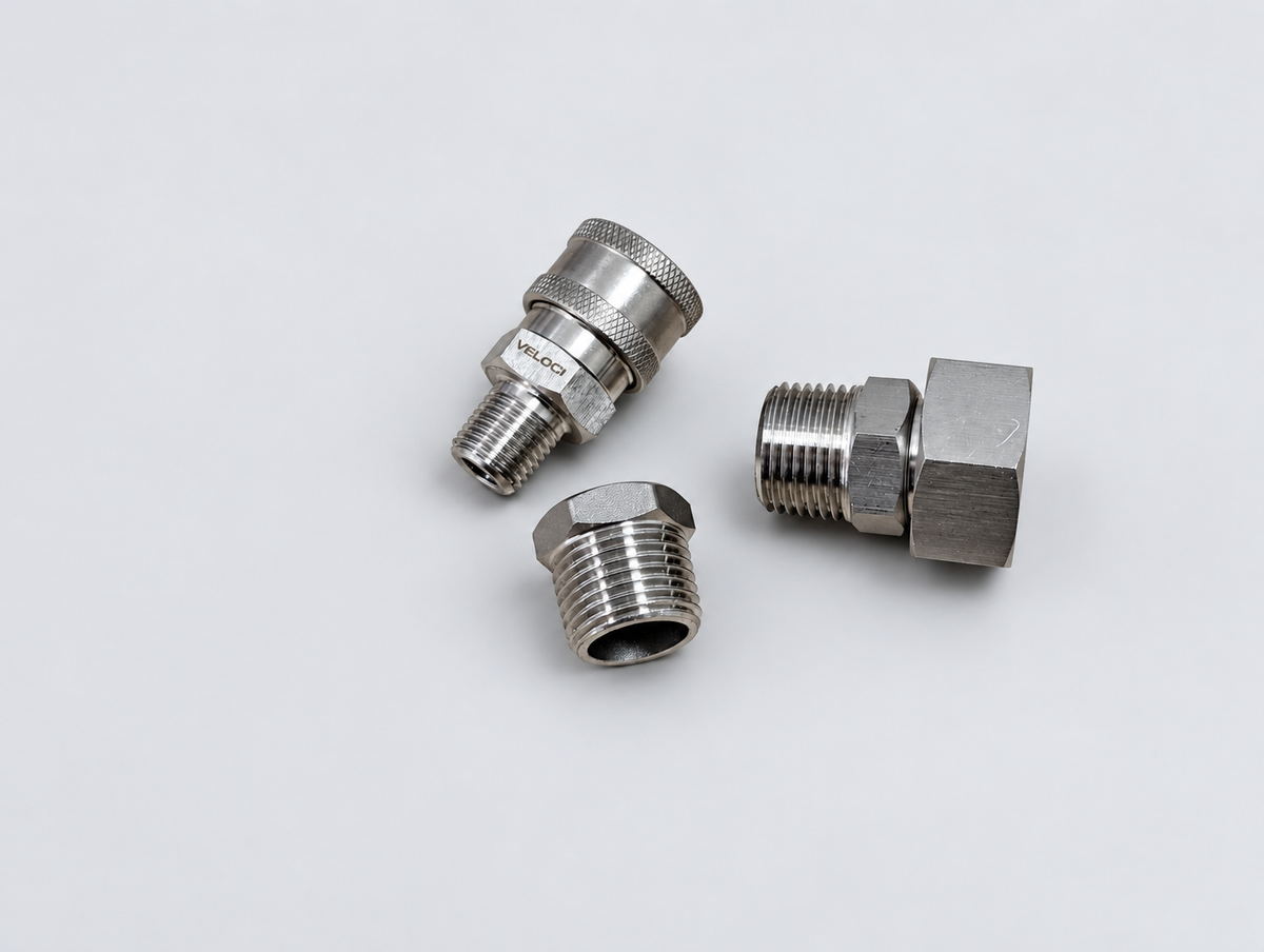 Soft wash spray gun DIY kit fittings