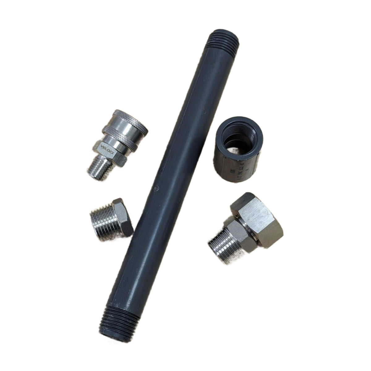 Soft Wash Spray Wand components