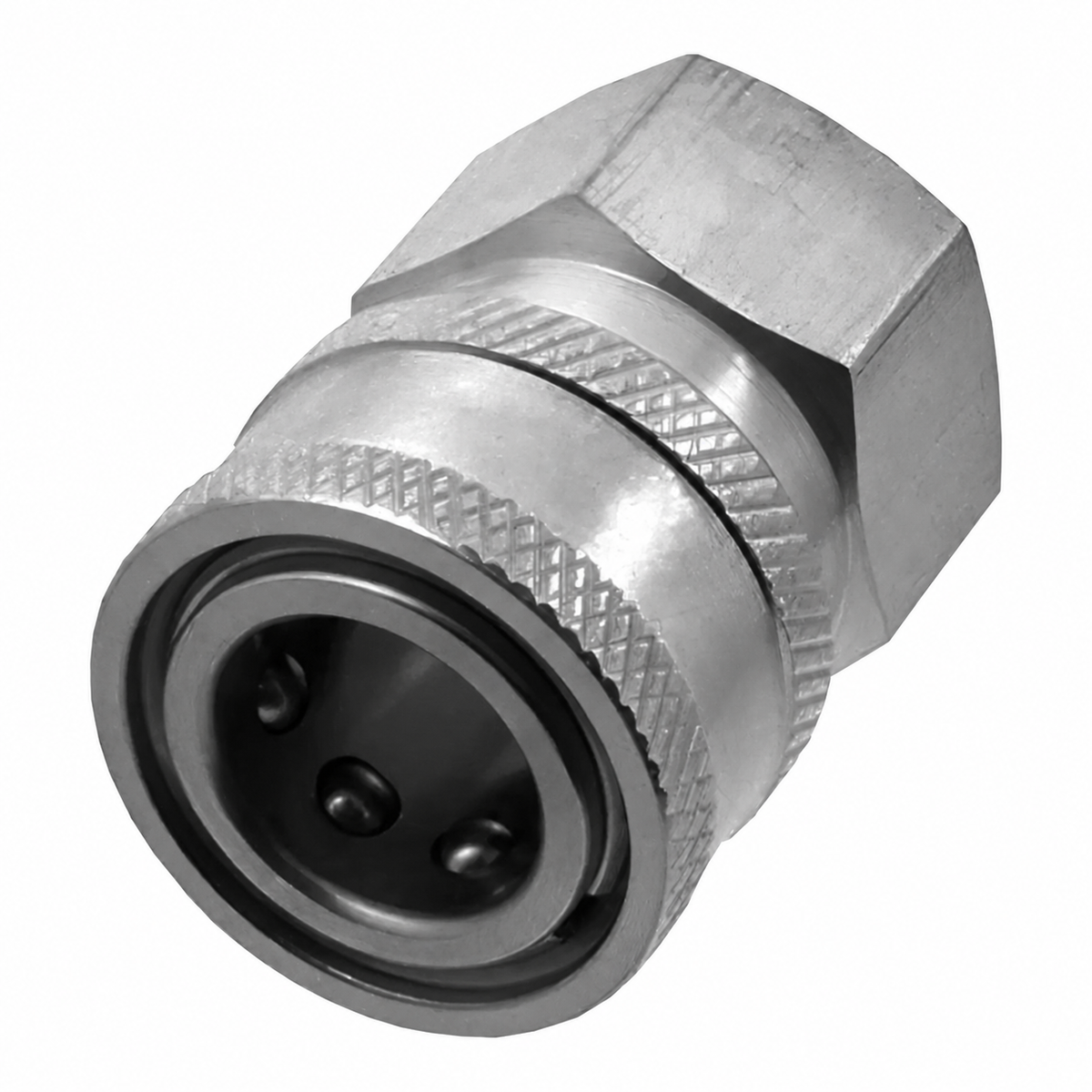 Stainless Steel 3/8" Quick Connect Socket x 3/8" FPT
