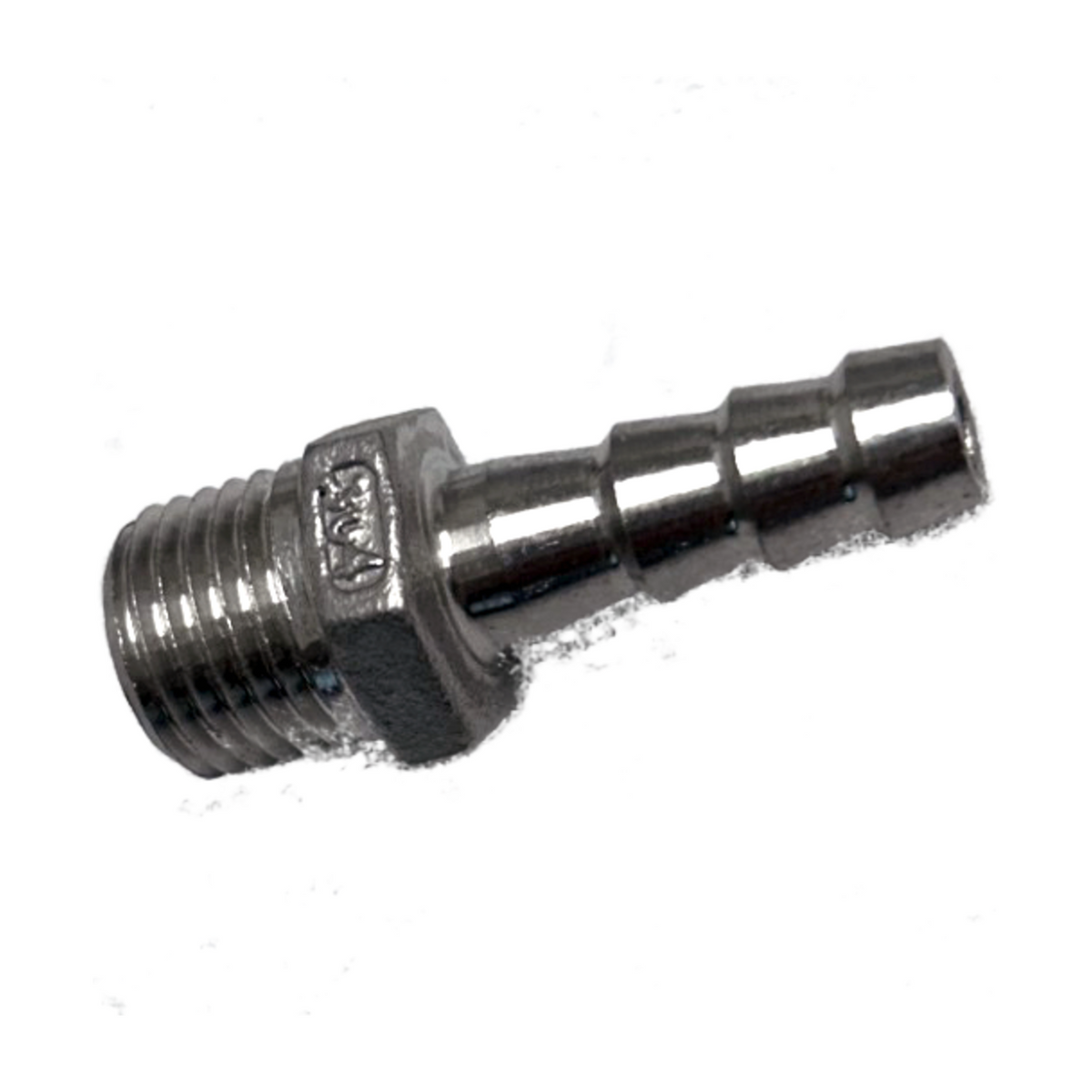 1/4" Hose Barb x Male Pipe — 304 Stainless Steel
